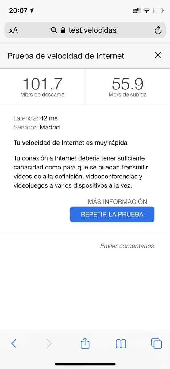 Para hacer videoconferencias es fundamental estar cerca del router para no perder velocidad y garantizar un video y audio fluidos. Fijaros cómo un par de paredes pueden hacer bajar la velocidad de tu conexión más de 2,5 veces y, por tanto, la calidad del vídeo y el audio #WFH