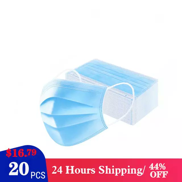 Seller9991's tweet photo. 20pcs 3 Layer Non-woven Dust Mouth Mask Thickened Disposable Face Mask Dust Filter Safety Mask
https://t.co/Limy2Bsmt3
#facemasks, #disposablemask, #flumasks, #3layermask https://t.co/Nuxr9KsSbP
