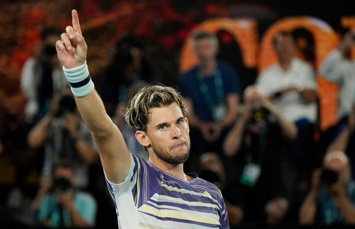 Dominic Thiem as frosted tips Jake