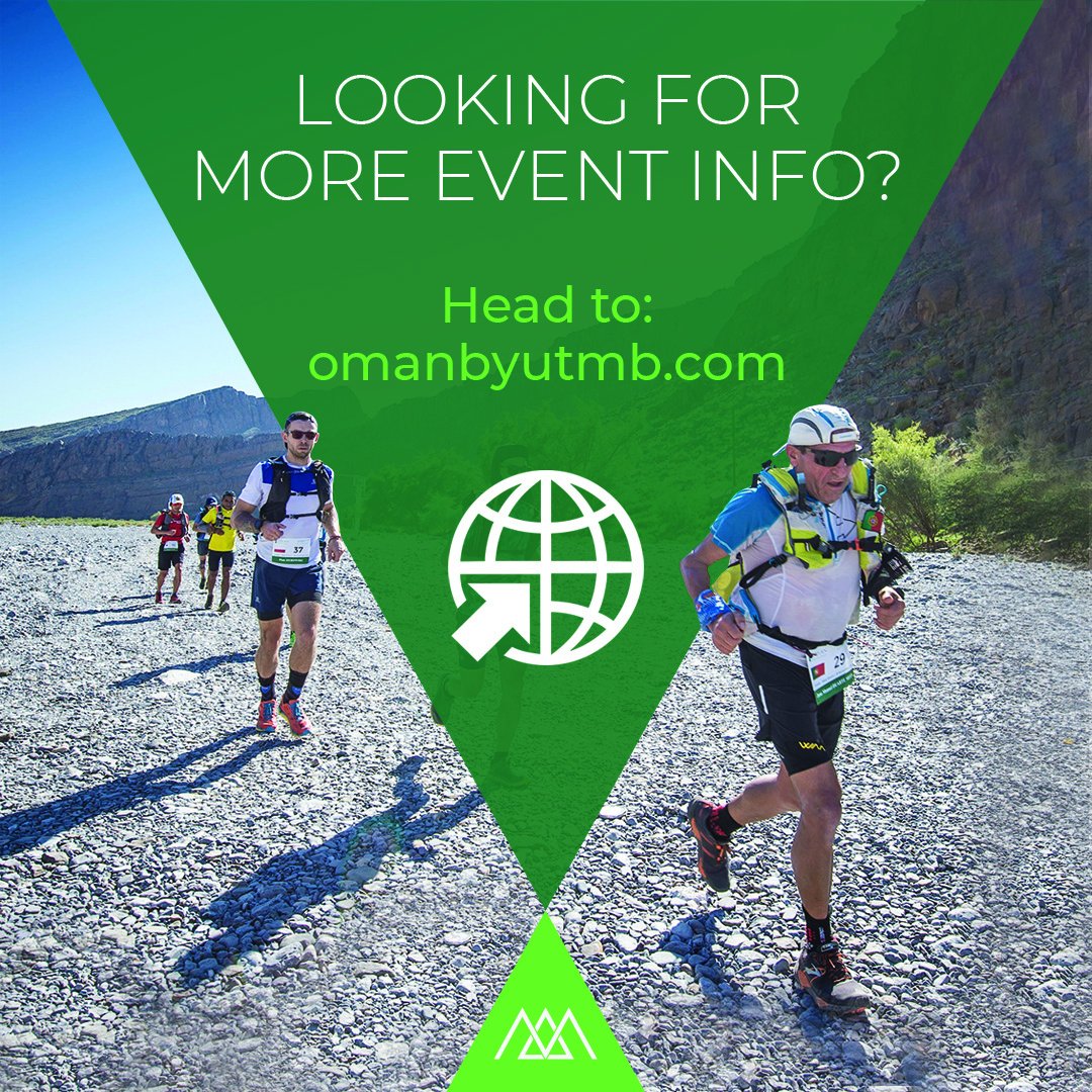 Interested in finding out more about #OmanbyUTMB® 2020?

Check out our website! It's got all the information you need to determine if one of our races is the one for you: omanbyutmb.com

Spoiler: we think one of them definitely will be 😉