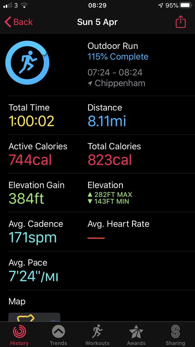JohnHug17193566's tweet photo. Fab run. Brilliant conditions. Missed the buzz of London though. #1HourVirtualChallenge https://t.co/ROGPiWpvzt
