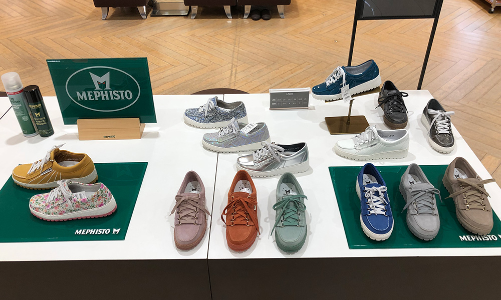 大丸札幌店 メフィスト カラフルスニーカー 2階婦人靴売場 メフィスト のスニーカーコーナー拡大展開中です 上質な素材で足にきちんとフィット ソフトで疲れずらい履き心地 今回は期間限定でメンズラインも 春らしいカラーバリエーション 大丸札幌店 メフィスト カラフルスニーカー 2階婦人靴売場 メフィスト のスニーカーコーナー拡大展開中です 上質な素材で足にきちんとフィット ソフトで疲れずらい履き心地 今回は期間限定でメンズラインも 春らしいカラーバリエーション