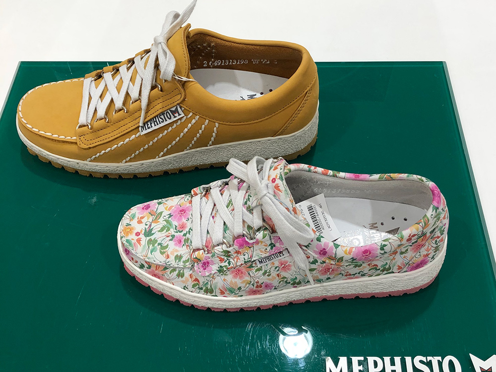 大丸札幌店 メフィスト カラフルスニーカー 2階婦人靴 売場 メフィスト のスニーカーコーナー拡大展開中です 上質な素材で足にきちんとフィット ソフトで疲れずらい履き心地 今回は期間限定でメンズラインも 春らしいカラーバリエーション