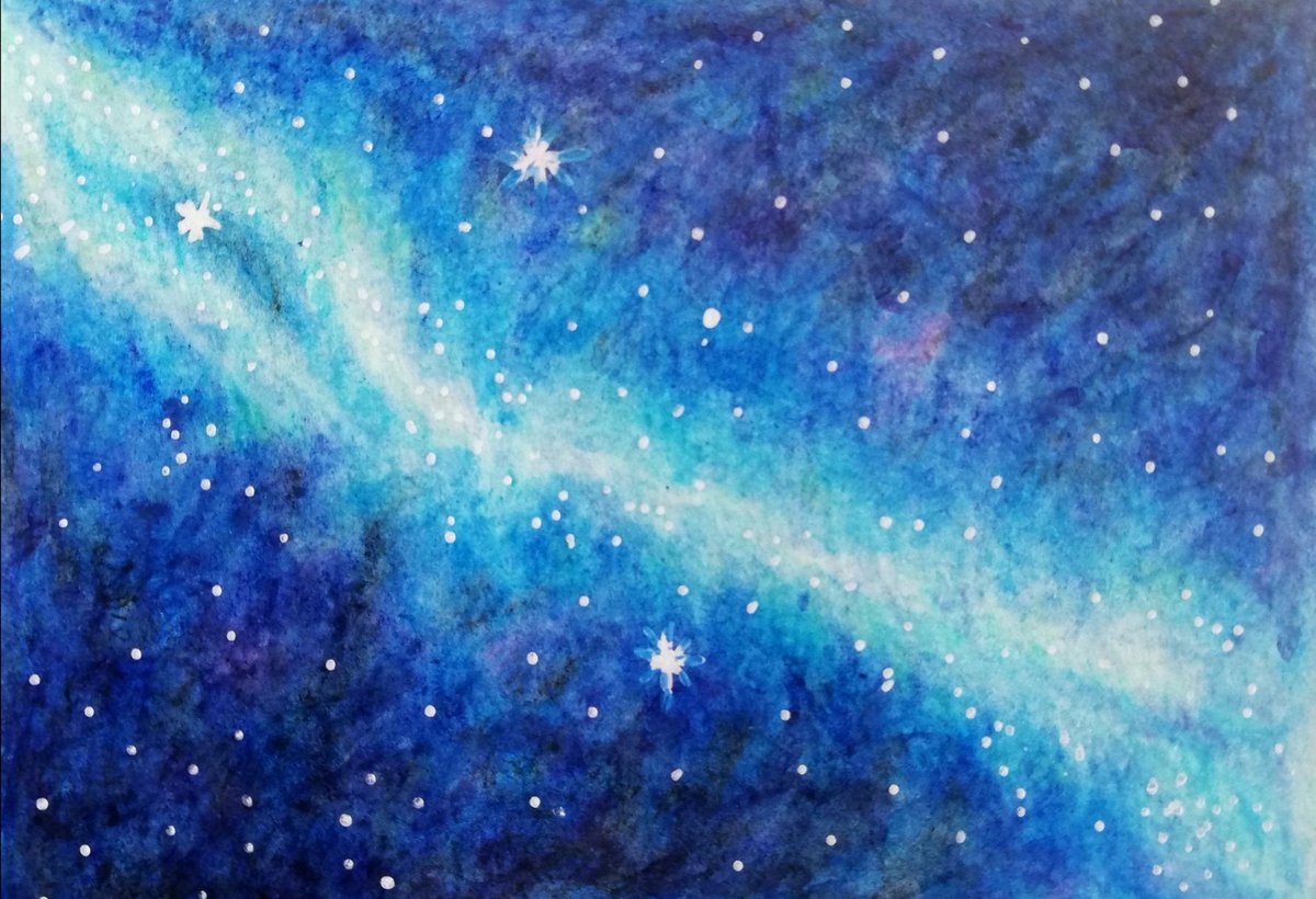 くろぼう 銀河を練習しています きらめく星空を背景に黄金聖闘士を美しく描きたいですね 色鉛筆 T Co Dl7zwmgtd3 Twitter
