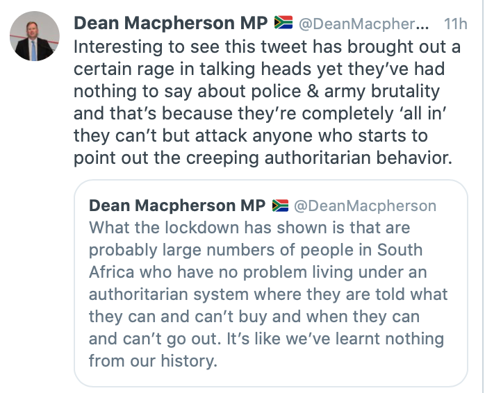 Oh Dean, Dean. Really? "The stuff the MSM won't tell you"? What are you running there, a political party or a WhatsApp group? You're being 'attacked' because you're feeding us EFF-lite. You're gonna need to come up with your own line of party drivel. A cursory search gives me: