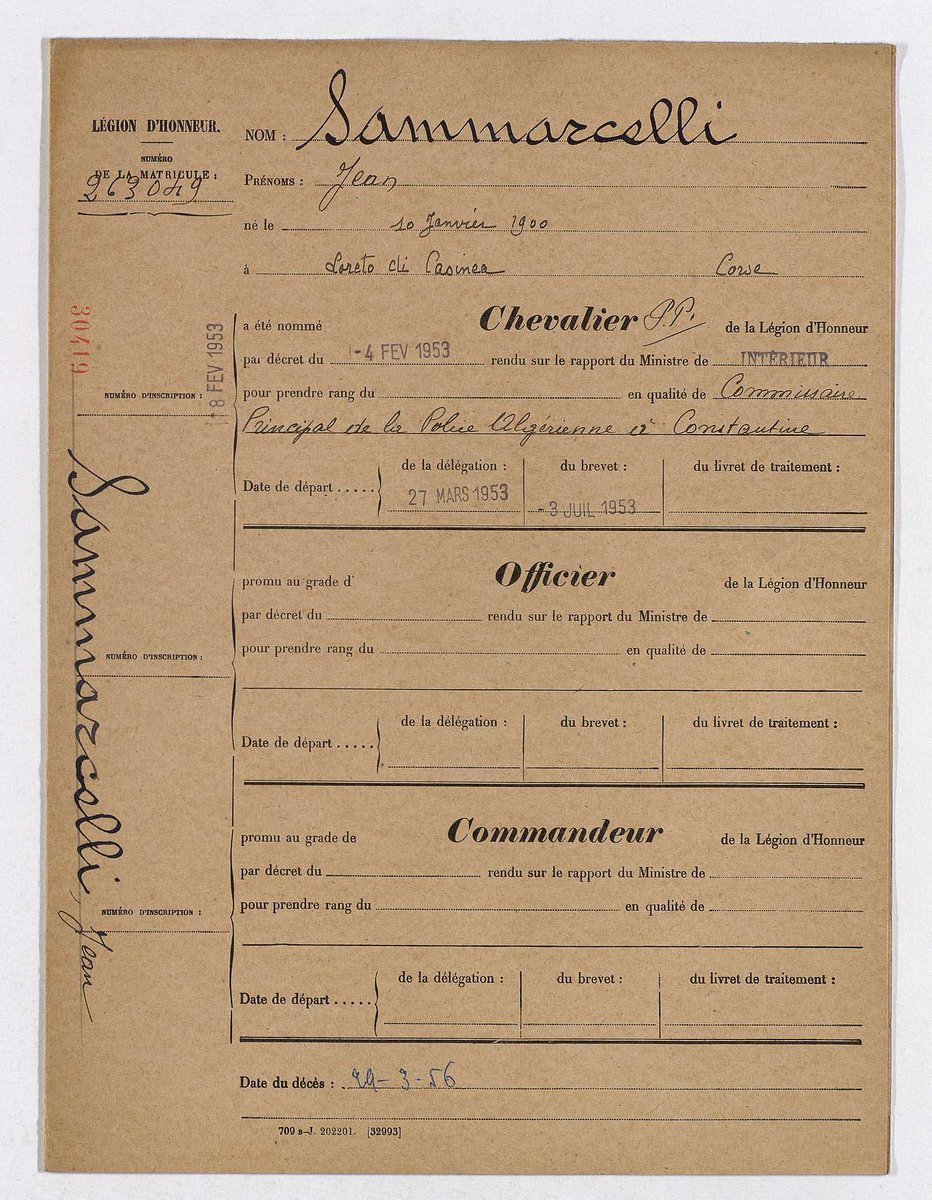 PoliceHistoire's tweet photo. 29mars1956 à #Constantine : Le #commissaireprincipal Jean #Sammarcelli était assassiné. @elwatan_com dans son n° du 4 avril le rappelle.
▶️https://t.co/EjHJzdrrW2
▶️https://t.co/BKNxWIEOBR https://t.co/yX75k8yGWK