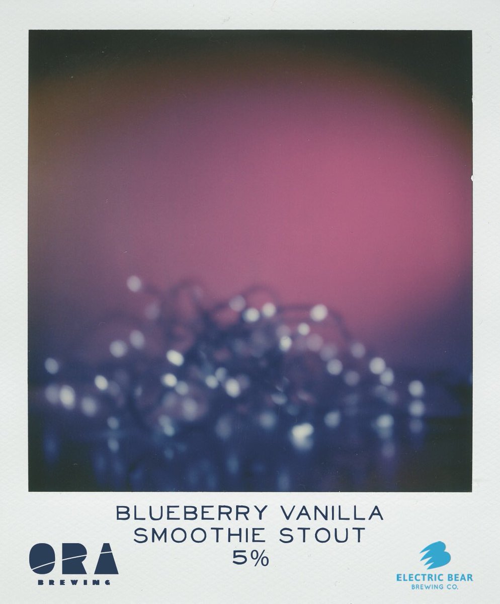orabrewing's tweet image. 🥤Fancy a fruit smoothie?🥤

🍨Creamy blueberry stout 
🍨Thick and juicy
🍨Lots of blueberries and Tahitian vanilla pods

Collab with @ElectricBearUK 

Available in 330ml bottles from our online shop: ora-brewing.myshopify.com

#orabeer #supportlocal  

@BeerGuideLondon @WindyCOYS