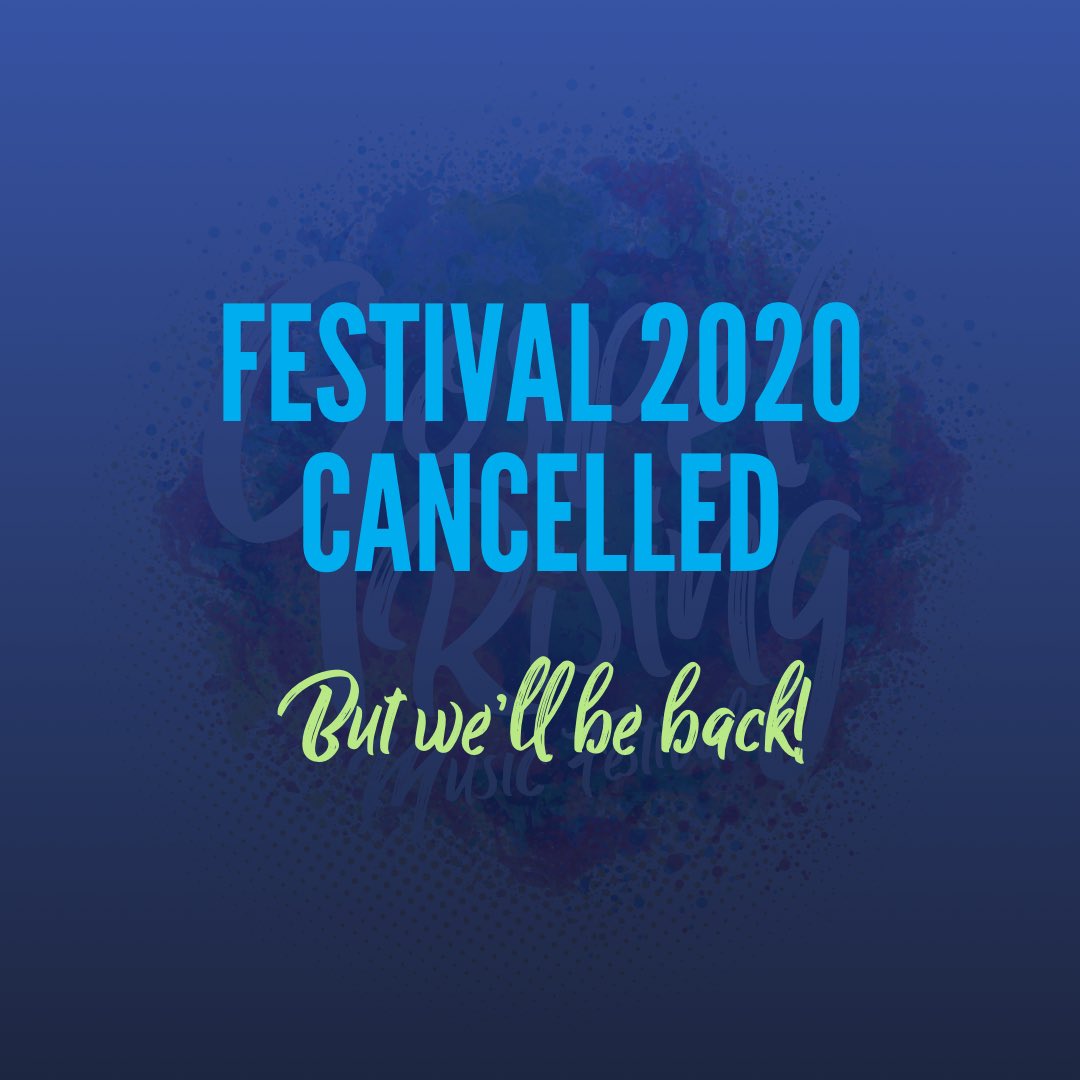 GospelRising's tweet photo. It’s with heavy hearts we have to announce the cancellation of the 2020 Gospel Rising Music Featival. Stay safe, stay home and see you on the other side friends ❤️ https://t.co/NZm1Bdkrcv https://t.co/V8MBdvnHqY