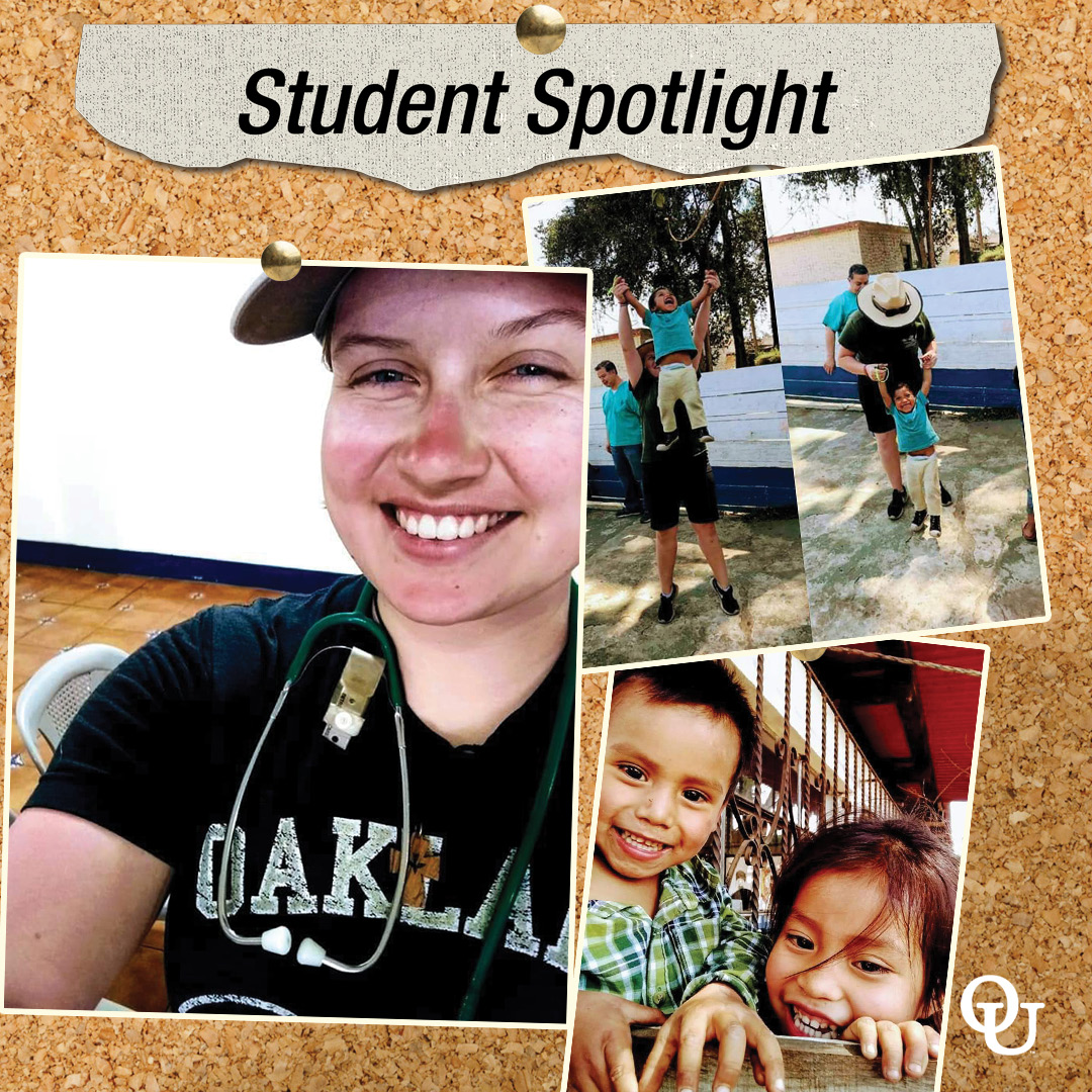 OUAdmissions's tweet photo. During this time, many OU students are volunteering to help their communities where they can, like Lauren does. “I love to spend my free time giving back to my own community and communities abroad.” - Lauren M. #ThisIsOU #OUStrong https://t.co/B3AeR2ttjs