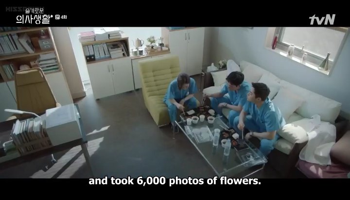 ikjun took many photos of flowers. he was suddenly immersed in those flowers. his story implied that he didn't really like or appreciate the flowers before but now, his perspective/taste has changed.song hwa. hwa/화 means flower.hmmm.  #HospitalPlaylist