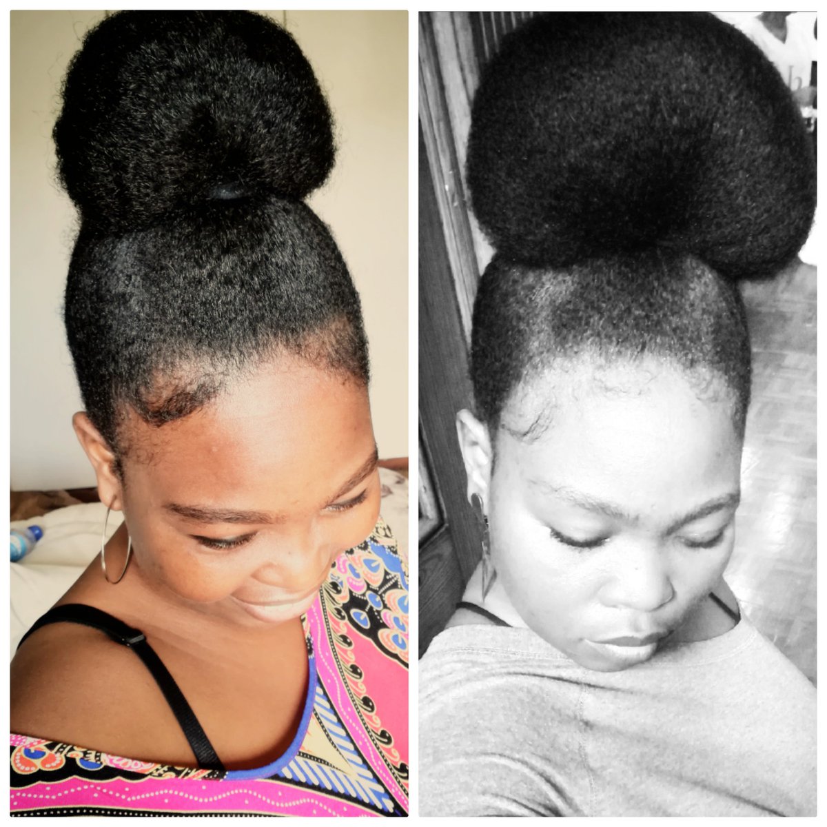 nomkhosmazibuko's tweet photo. Progress, next year we go bigger! #Naturals #naturalhair #NaturalHairTwitter #bigbun #africanthreading https://t.co/C67GP3ZNMb