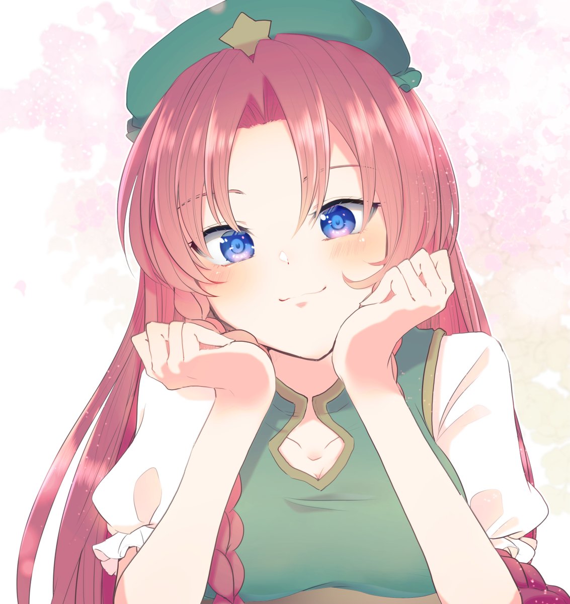 紅美鈴 「春美鈴 」|あおいのイラスト