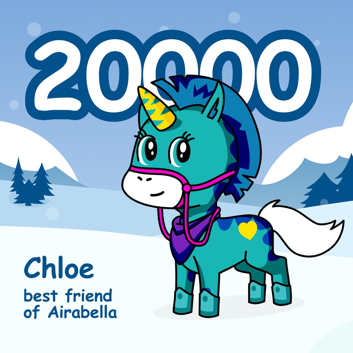 cornify's tweet image. Her name is Chloe and she was born for snow! 🦄 🌈😀✨ #cornify #unicorns #younicorns #rainbow #snow #mountains cornify.com/younicorn/20000