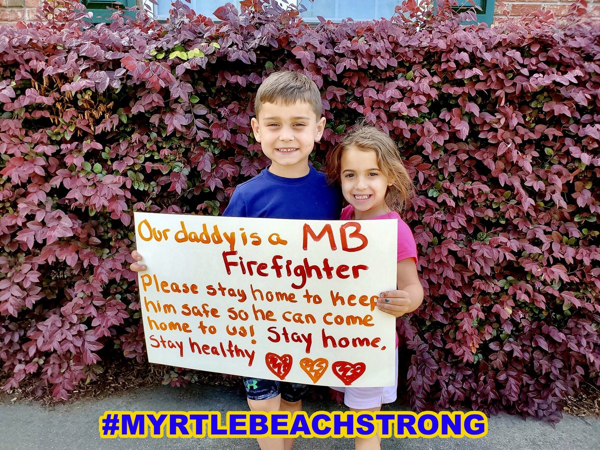 MyrtleBeachFire's tweet photo. MBFD Firefighter Matthew Chiarizio's Family wants to remind you to protect yourself and our first responders. #stayhome #firefightersafety #covid19 #myrtlebeachstrong #mbfd #family #stayhomemb #weloveourcity #firedad #earnit #care #firstresponders https://t.co/5DLQQ42B65