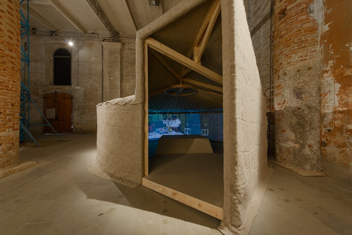 la_Biennale's tweet photo. In occasione della #BiennaleArchitettura2016 #REPORTINGFROMTHEFRONT, RUF ha presentato "Settling the Nomads", un progetto che propone strategie incrementali per i quartieri iurta della Mongolia. https://t.co/dP9HO3JtSC