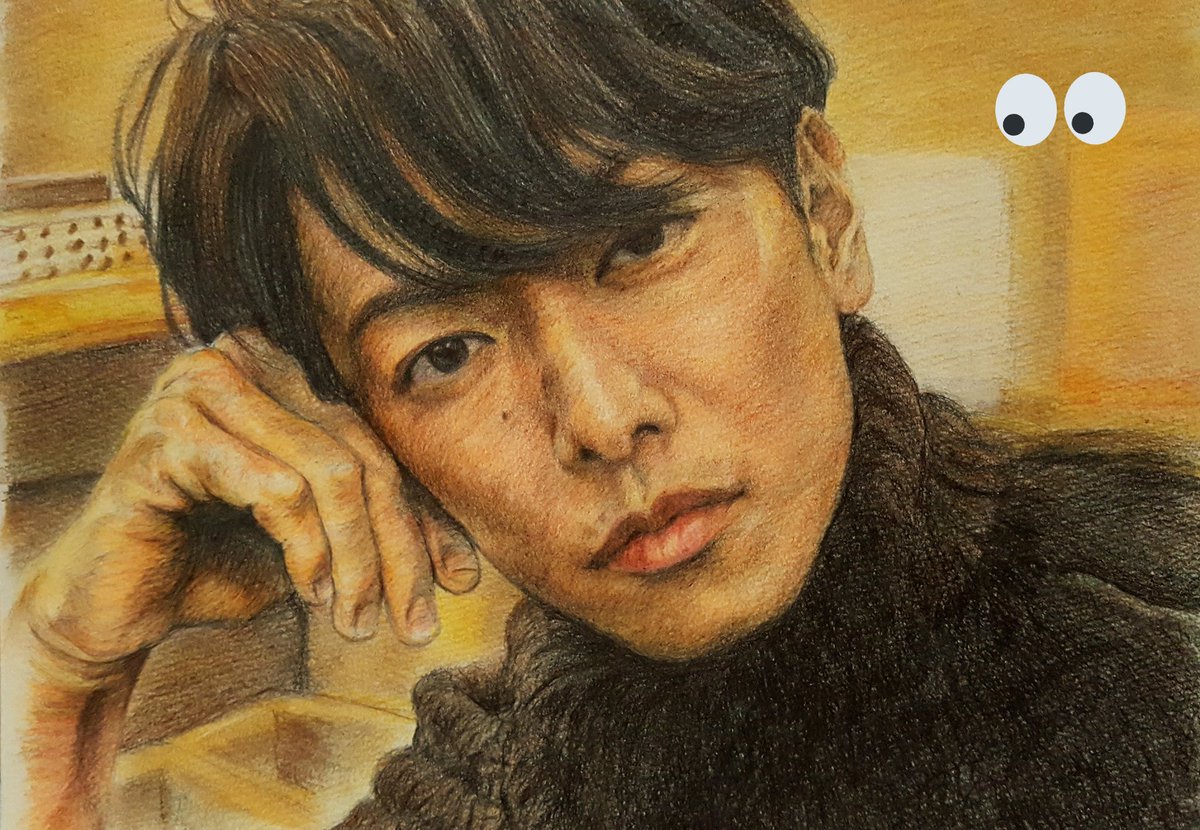 すいか 佐藤健 恋つづ 恋つづロス 天堂担 天堂先生 天堂ロス 似顔絵 色鉛筆画 かっこいい