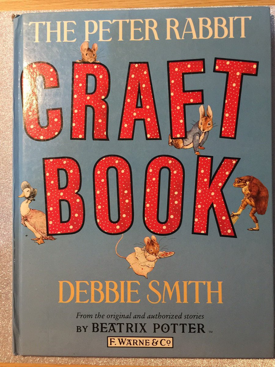 WatsonsVintage's tweet photo. BORED AT HOME THEN WHY NOT TAKE A PEEK AT THIS FABULOUS CRAFT BOOK available in my #etsy shop: Crafts to do with the children #Vintage1987 #ThePeterRabbitCraftBook #byDebbie Smith - #HardbackBook #18BeautifulMakes #HomeCraftProjects https://t.co/69KEEf1Fz3 #StandWithSmall https://t.co/SroitYvY5U