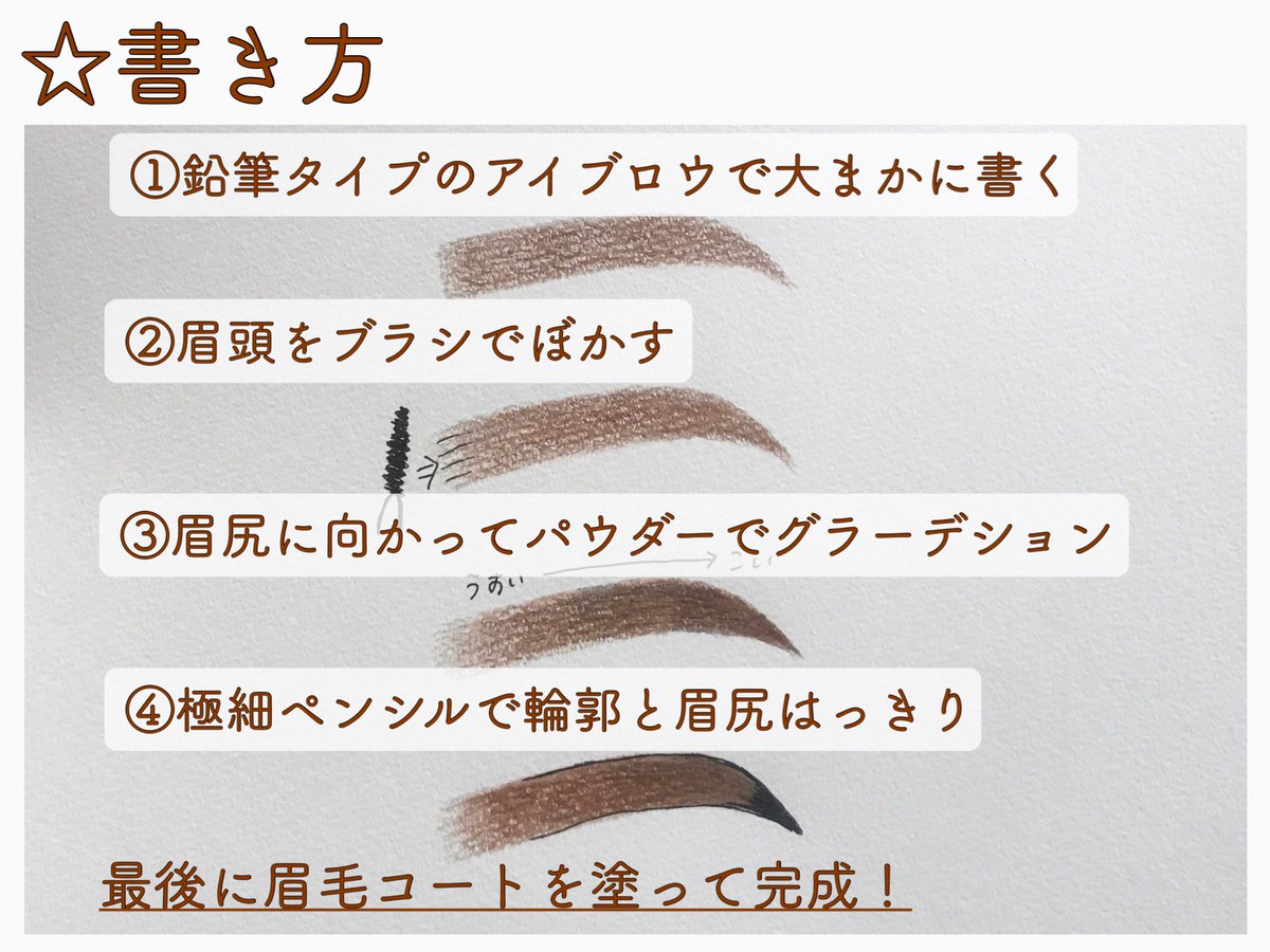 Ameba 眉毛を褒められがちなので眉毛の書き方をまとめてみました Ameba 眉毛を褒められがちなので眉毛の書き方をまとめてみました