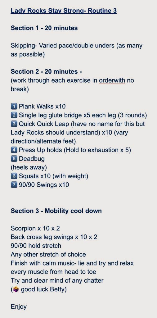 Gladiators_SBC's tweet photo. Lady Rocks Stay Strong #WorkoutIdeas #StayStrongAtHome #OurTeamIsEverything ๐งก https://t.co/AFeckMCP1J
