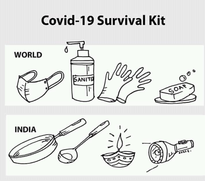 Md_Furqan786's tweet image. #COVID19 Survival Kit!
World v/s India
#ModijiSaveDoctors
#DocsNeedGears
#Hum_Light_Nahi_Bujhaenge