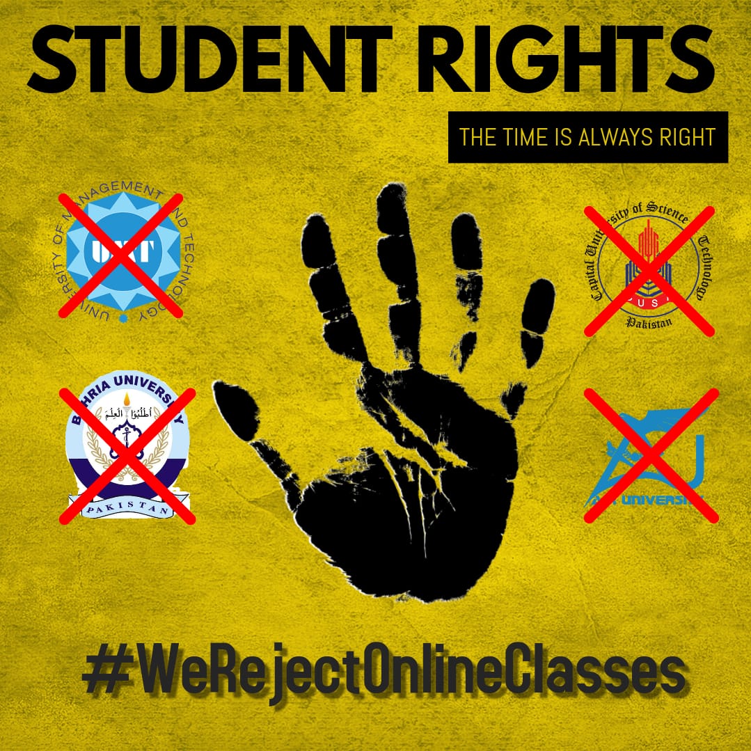 HunzaFatima5's tweet photo. #WeRejectOnlineClasses https://t.co/2sKejJ7y3n