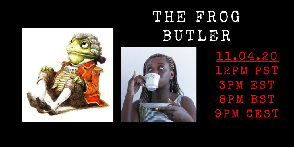 The Frog Butler is...  @oliviascatastro!