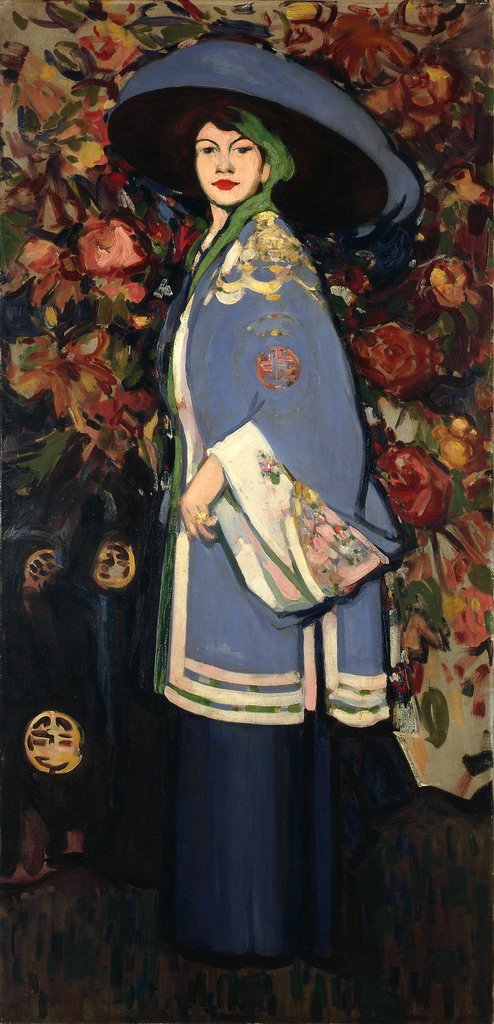 "Le Manteau chinois" (1909) by John Duncan FergussonI absolutely love JD Fergusson's the avant-garde developments of French painting and the artistic milieu of Paris.