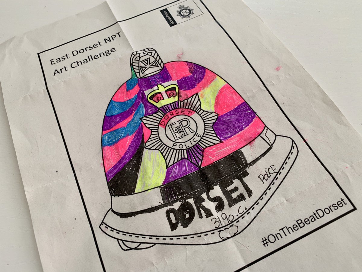 Hi @EDorsetPolice. Here’s my son’s effort. As much as I like it I think I’ll stick with my regular one! #onthebeatDorset
