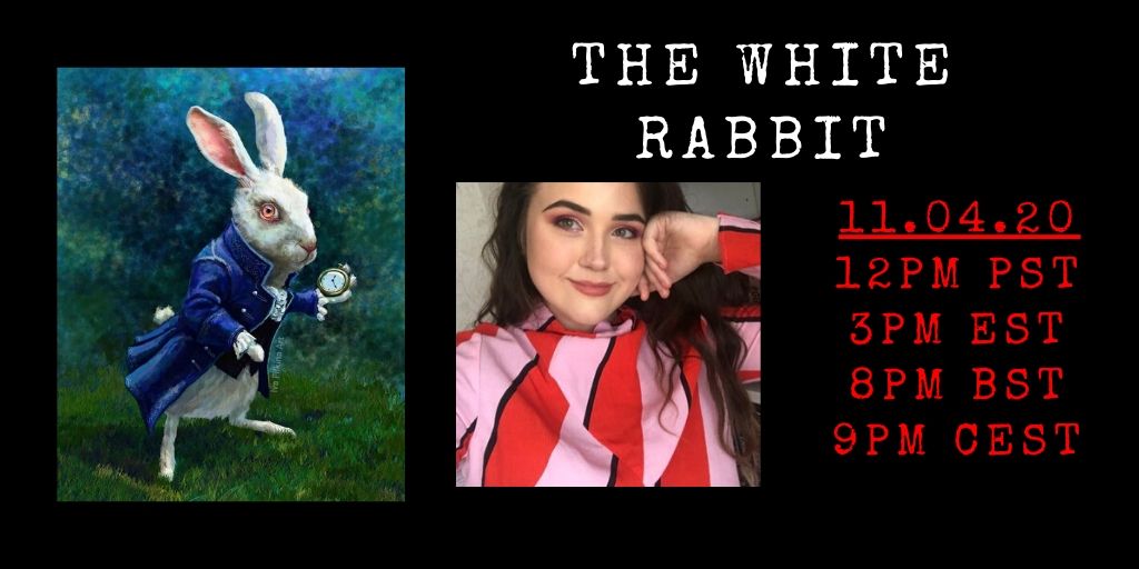 The White Rabbit is...  @megwithbooks!
