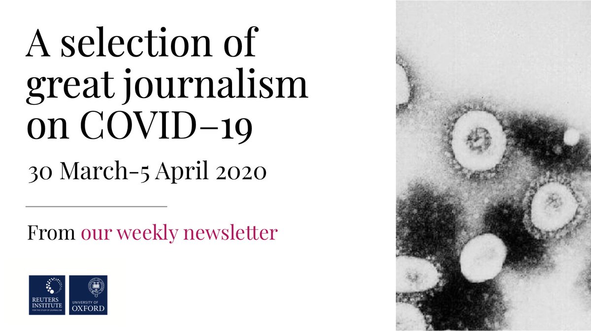 Here's a thread with a selection of great journalism on  #COVID19. Please share and feel free to add suggestions at the end 1. Brazil’s densely packed favelas brace for coronavirus: ‘It will kill a lot of people.’ By  @terrence_mccoy and Heloisa Traiano  https://www.washingtonpost.com/world/the_americas/brazil-coronavirus-rio-favela/2020/03/20/2522b49e-6889-11ea-b199-3a9799c54512_story.html