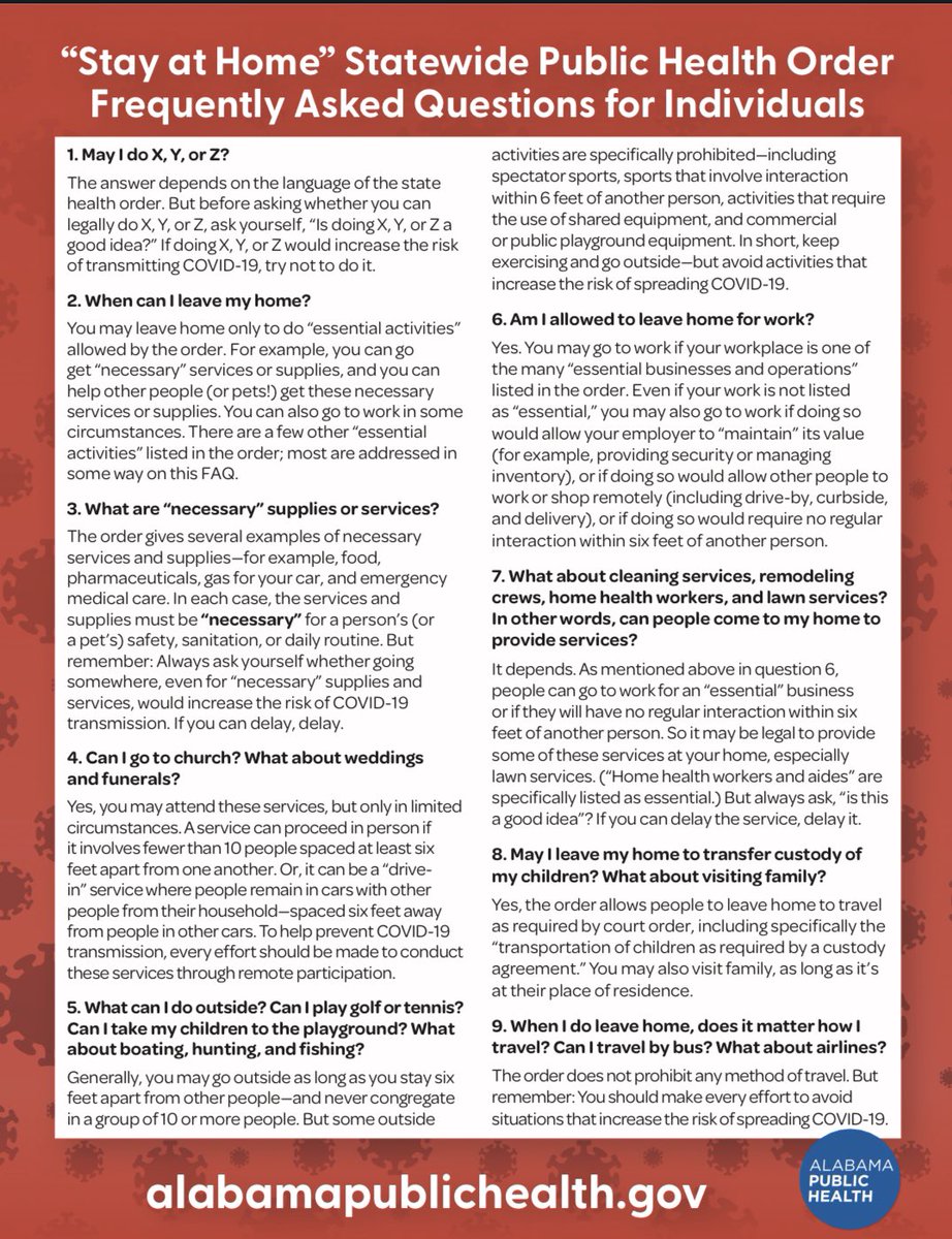 Response from Gov Ivey’s office below. Golf is addressed in question 5 &amp; (in my opinion) golf maintenance in question 6 (...”maintain it’s value”...).