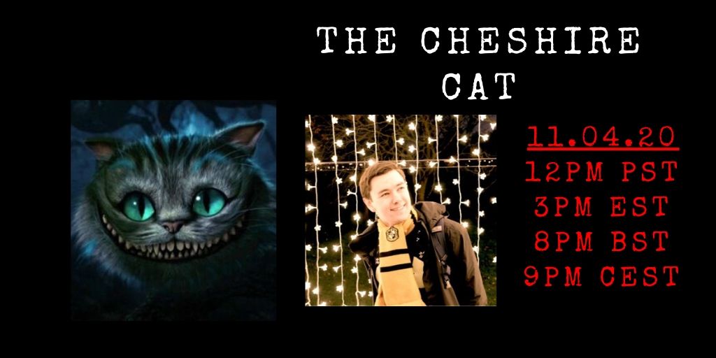 And finally, the Cheshire Cat is...  @tjreadsthestars!