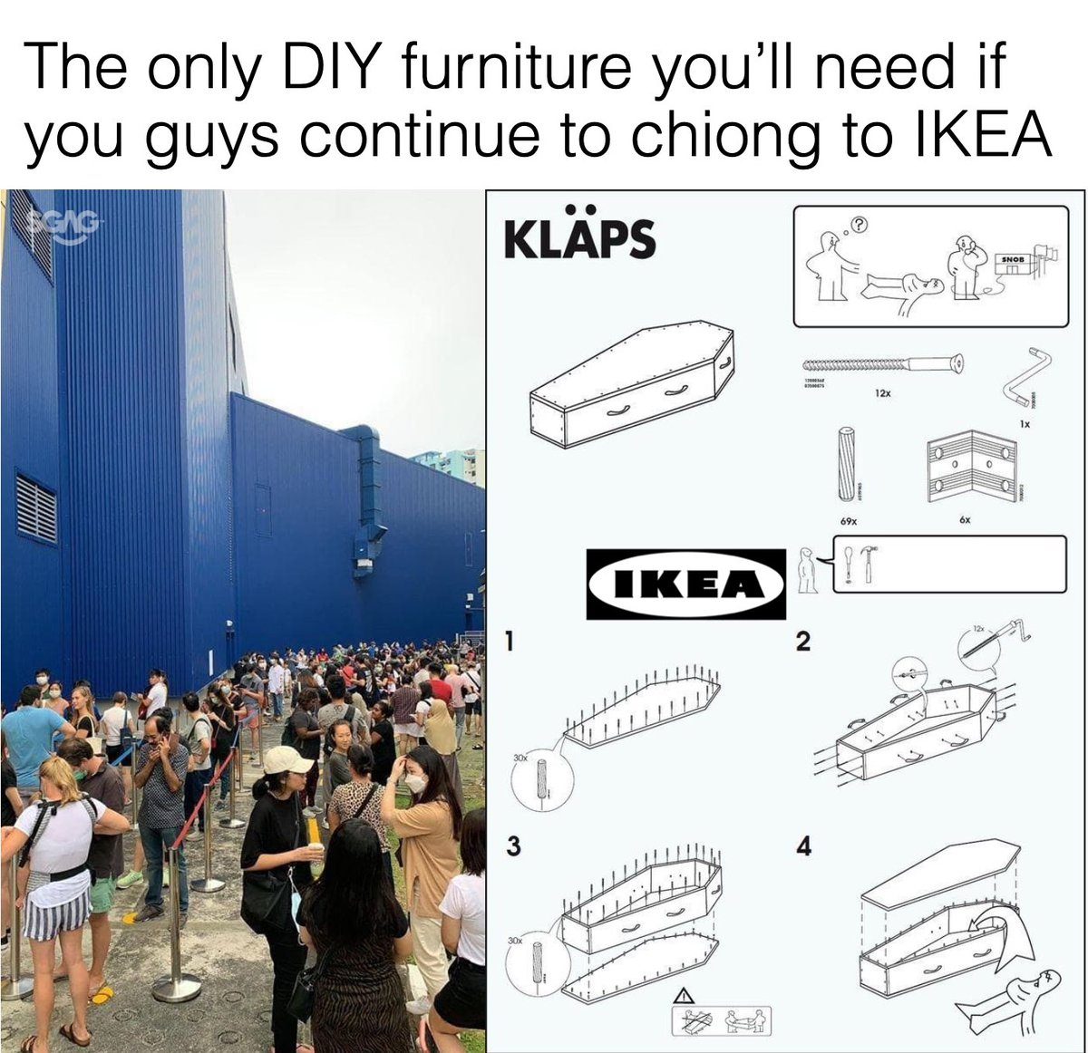 SGAG_SG's tweet photo. The number of people at IKEA is ridiculous https://t.co/Q0DvlPr5l7
