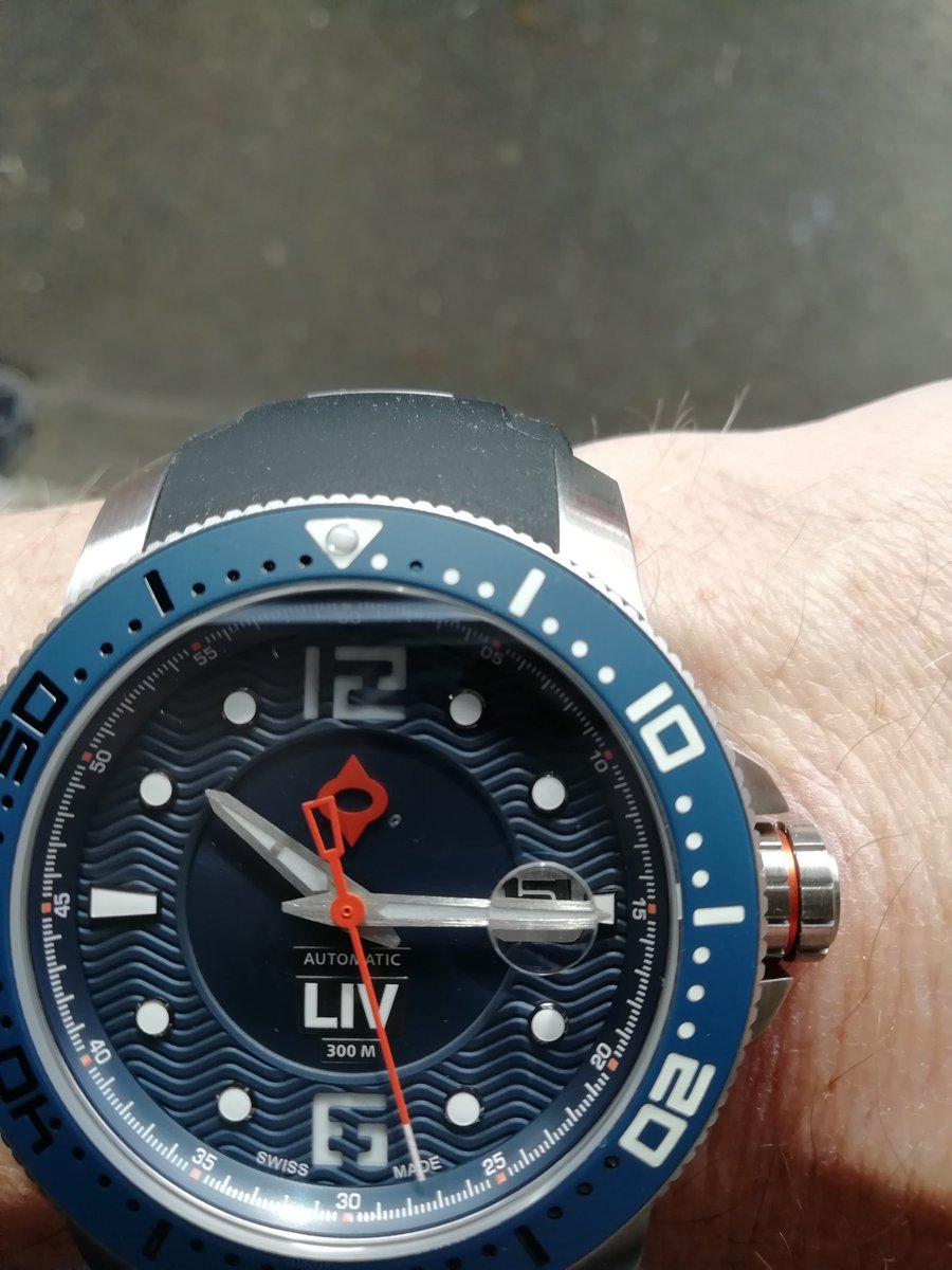 Hi <a href="/LIVwatches/">LIV Swiss Watches</a> can you do anything about this missing bit of lume? Love the watch by the way 👍