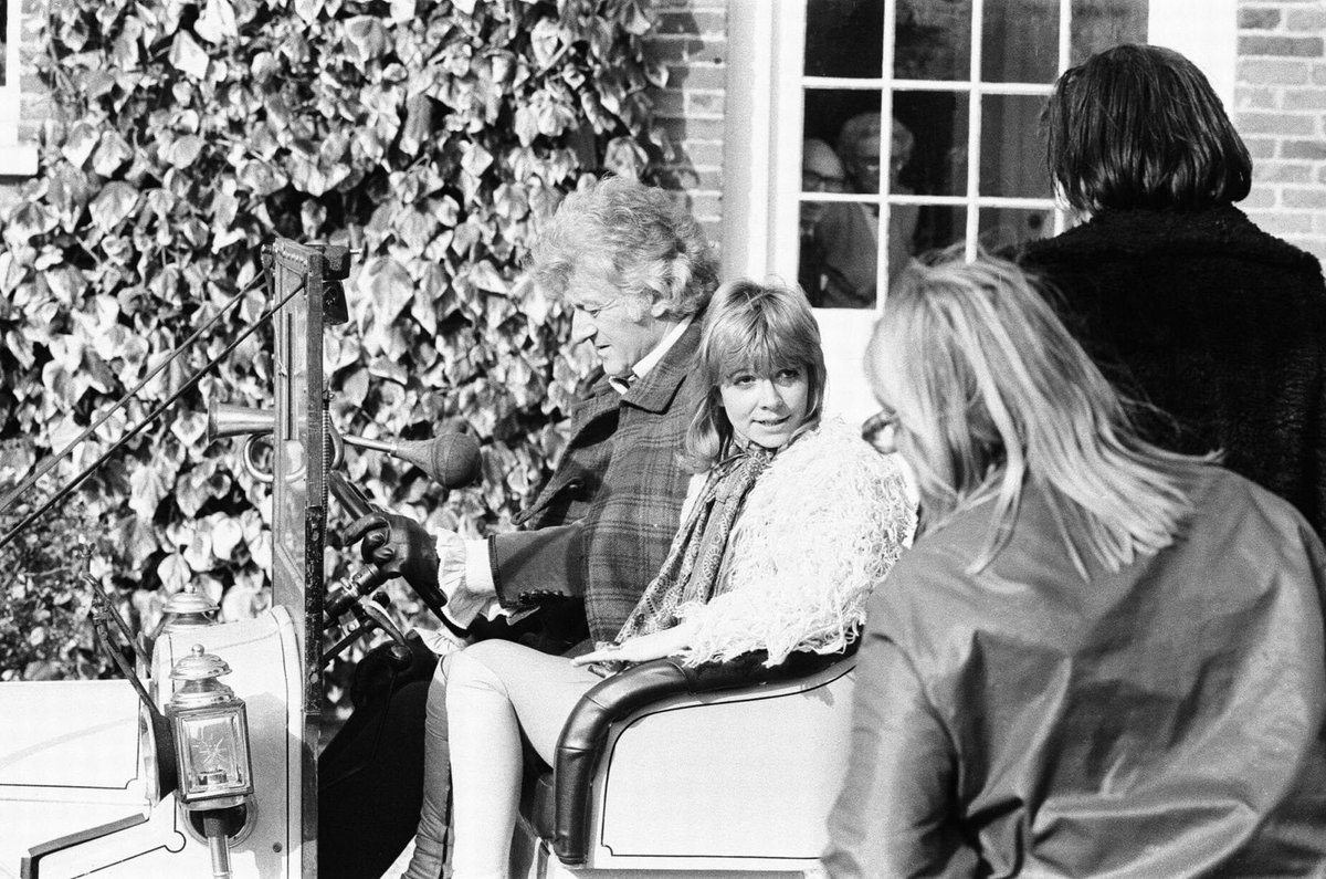 LiamRudden's tweet photo. Lovely candid behind the scenes shot of @ManningOfficial and Third Doctor #JonPertwee on #DoctorWho.
Catch Katy’s Live Twitter Hour, today at 3pm.
Follow @ManningOfficial and use the hashtag #JoLive.
See you there. https://t.co/QFfFaxF83L