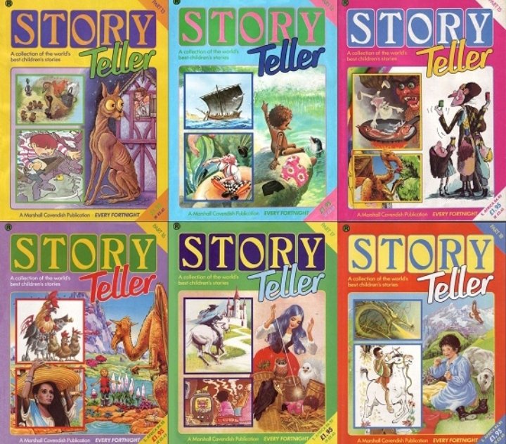 Story Teller (Marshall Cavendish, 1982) was an audio-visual treat: wonderfully illustrated children’s stories that came with a cassette of Richard Briers, Shiela Hancock or other Jackanory luminaries reading the story; when you heard the ‘ping’ you had to turn the page.