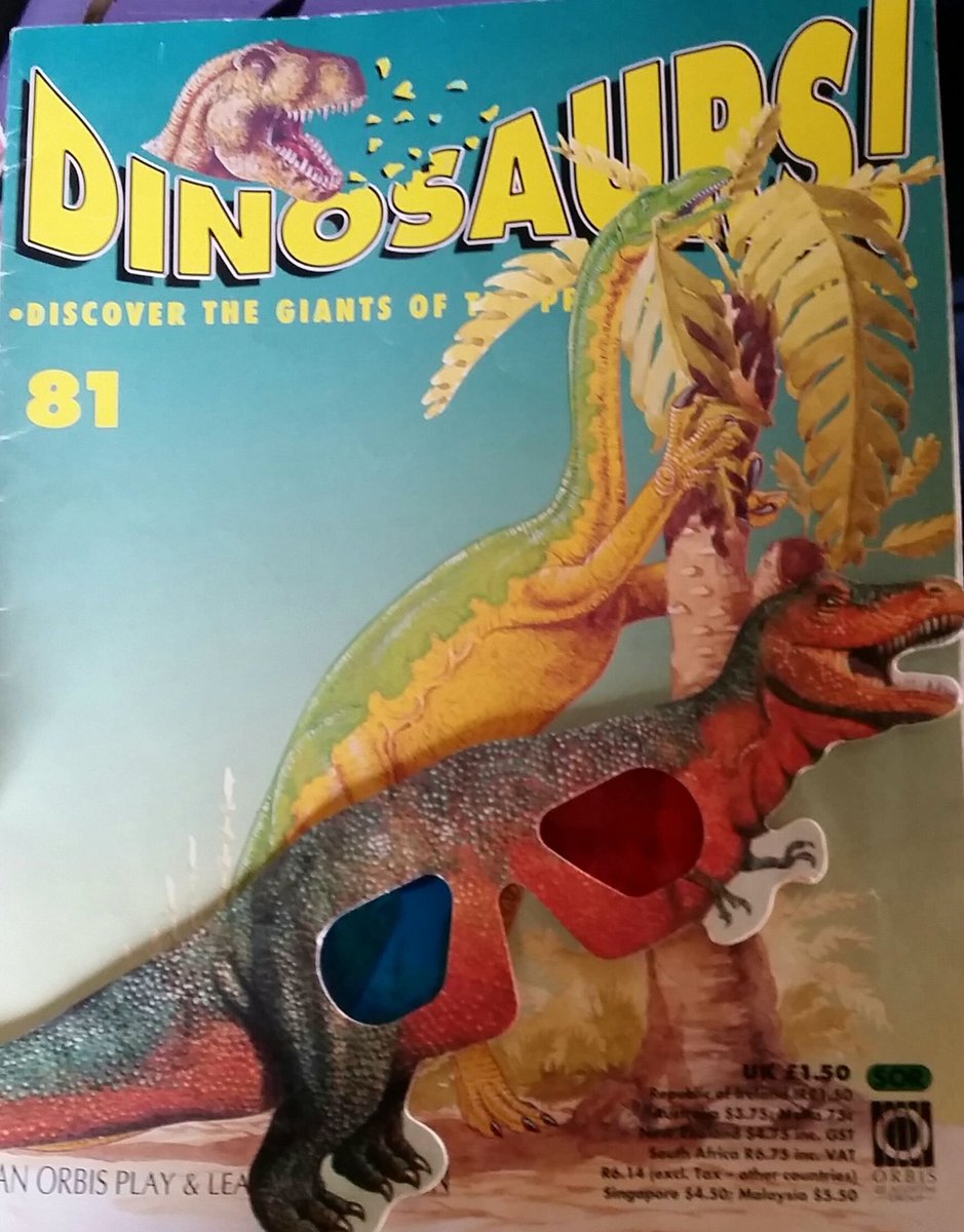 Dinosaurs (Orbis publications, 1993) was probably the best selling partwork ever – over 1.5 million issues by some accounts. It’s also the longest-lived: reissued in 1995 the content still turns up in other publications. Dinosaur facts never really date!