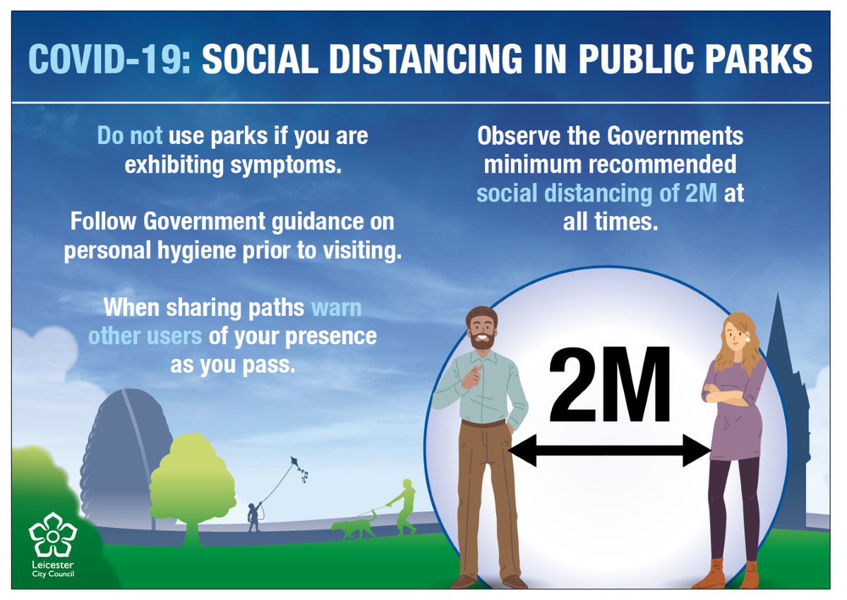 NHS East Leicestershire and Rutland CCG (@nhselrccg) on Twitter photo #SocialDistancing is vital in stopping the spread of #coronavirus. If you or others in your family have to go outside, stay a minimum of 2 metres away from others.
Stay home protect the #NHS save lives
Image credit: <a href="/Leicester_News/">Leicester City Council</a> #SocialDistancing is vital in stopping the spread of #coronavirus. If you or others in your family have to go outside, stay a minimum of 2 metres away from others.
Stay home protect the #NHS save lives
Image credit: <a href="/Leicester_News/">Leicester City Council</a>