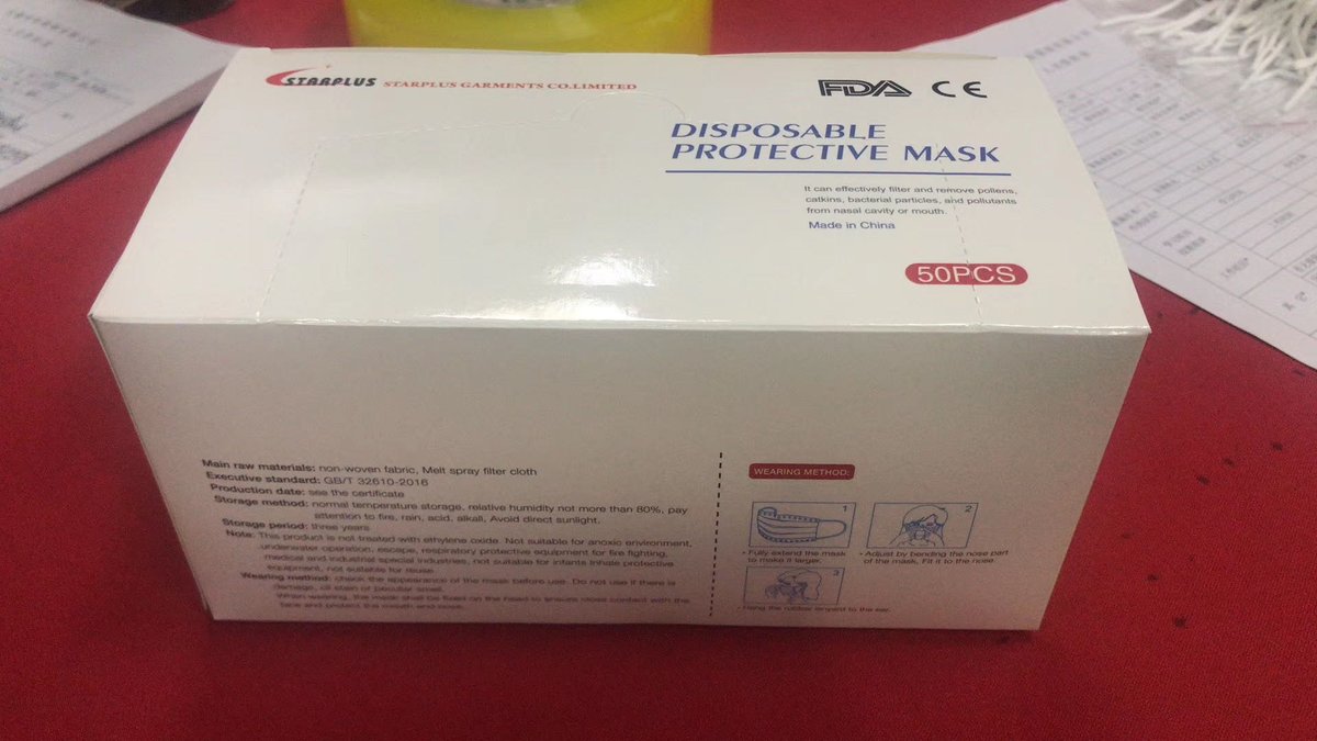 iisp_hk's tweet image. Name: 3 Layer Non-Woven Disposable Face Mask CE &amp;amp; FDA certificated
MOQ: 400 pieces per kilogram by Fedex, In Stock
Price: RMB 1.5 (USD 0.22)
TEL/WhatsAPP: +86.13539583645
Wechat: nicenic-helen