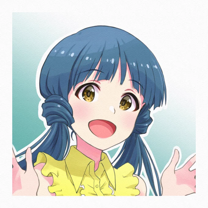 ミリオン39人顔だけ絵シリーズ その⑨
桃子、麗花、歌織、歩

進捗 36/39 