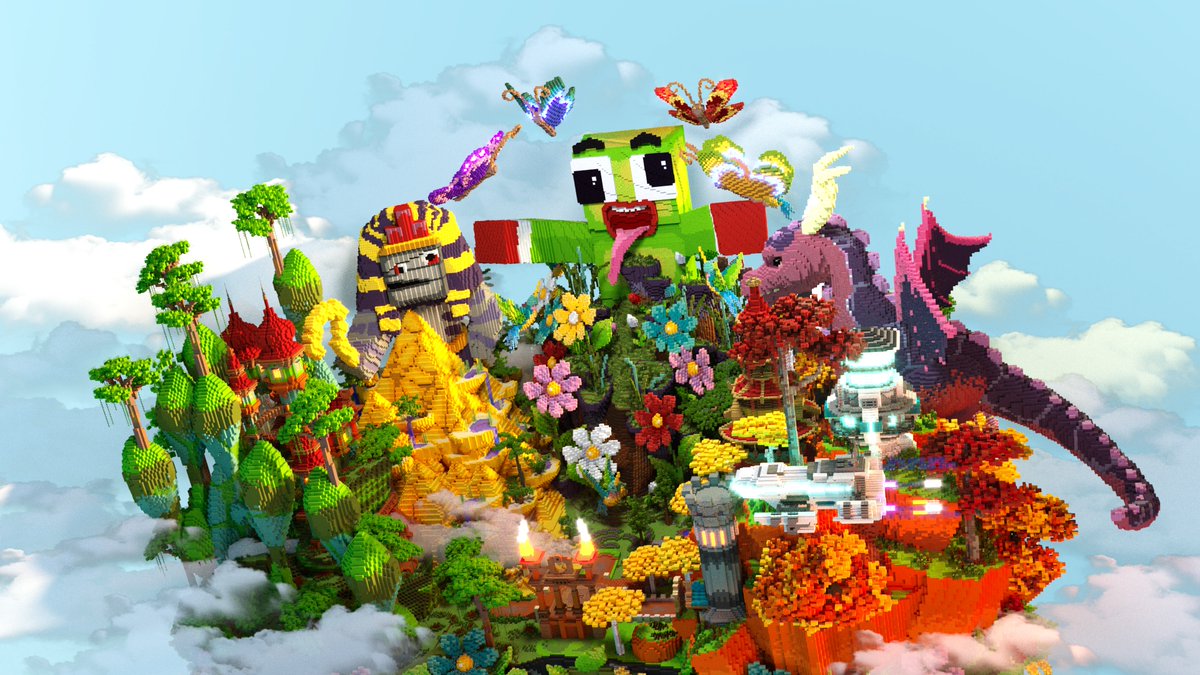 ColombinoMc's tweet photo. 🤪
New hub i built with @bittermoon_mc
Renders: @anspiralcrew
Built on @creators_abode https://t.co/DTD0wTmmWp