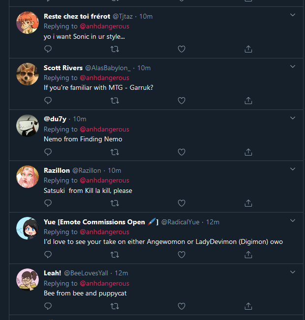 I know like almost 70 people replied to this, but I just picked the first 6 people... 