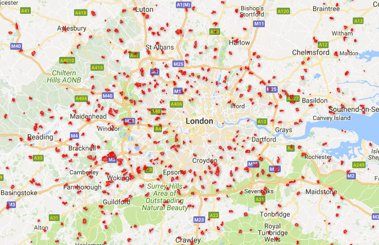 guyshrubsole's tweet photo. There are 48,000 acres of golf courses within London and the Metropolitan Green Belt (shown in red on map below)

Why not open them up to public for exercise, as @RosamundUrwin suggests? https://t.co/V2ioJj85yv

Easier to maintain social distancing if existing parks less crowded. https://t.co/cOb1baLAXQ