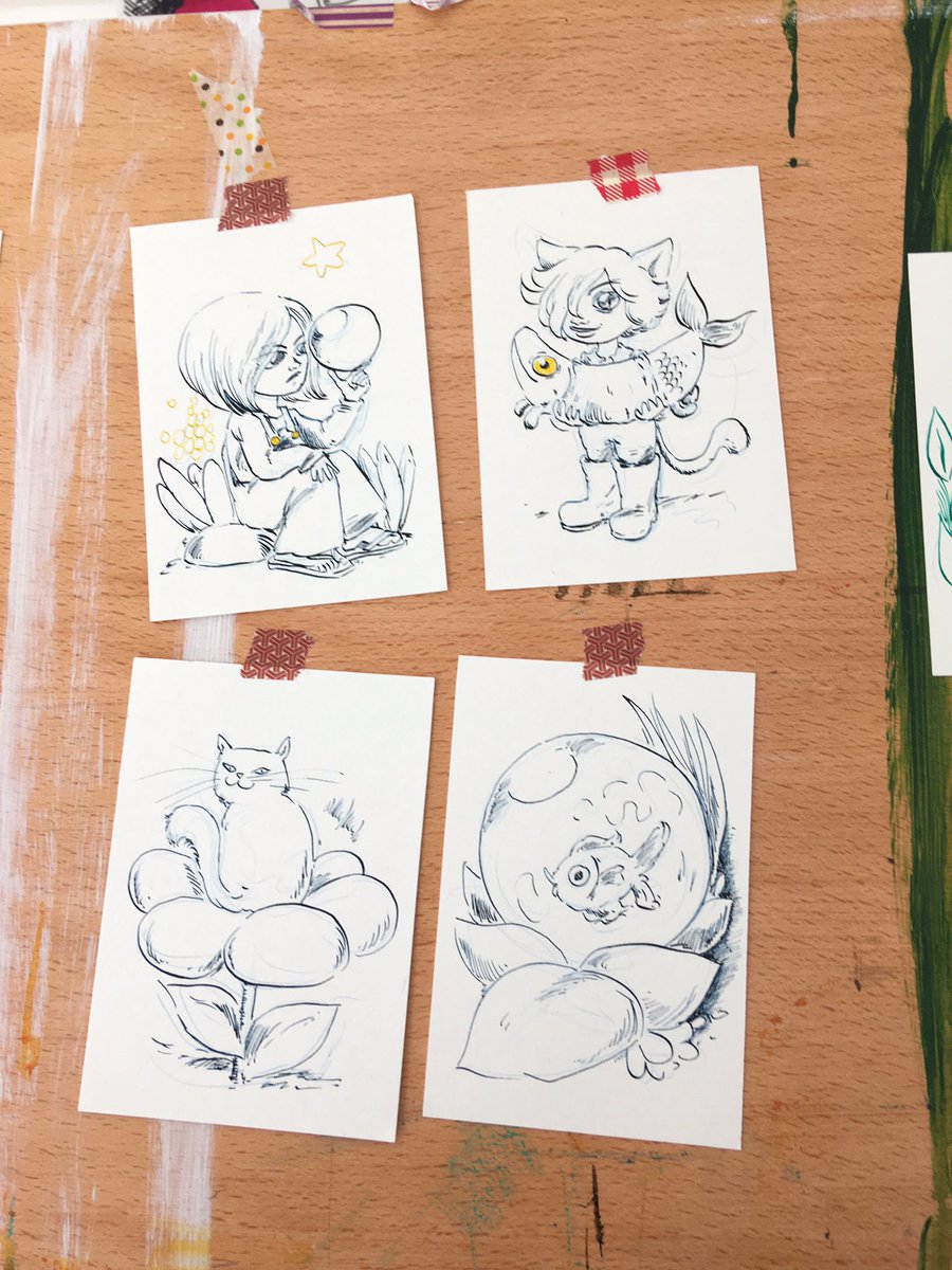 zucomics's tweet photo. Morning doodles #drawing #wip #ink https://t.co/EKlcHDktUc