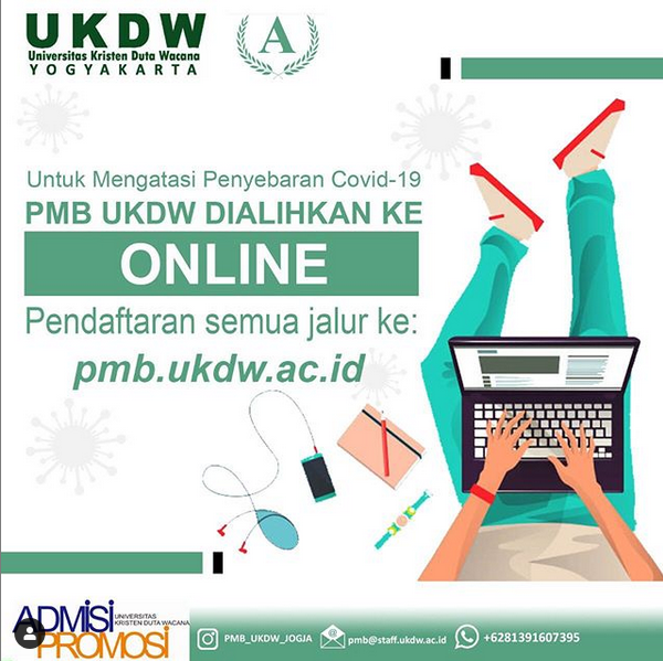 ftiukdw's tweet photo. PMB UKDW dialihkan ke jalur online melalui halaman https://t.co/LyLjHFKcOf

#PMB #UKDW https://t.co/HPQqDl5zcx