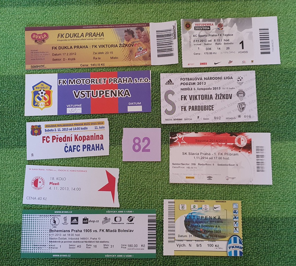 Tickets from my matches in The Netherlands, USA, The Czech Republic as well as a couple from Italy, Spain, Belgium & Scotland. 