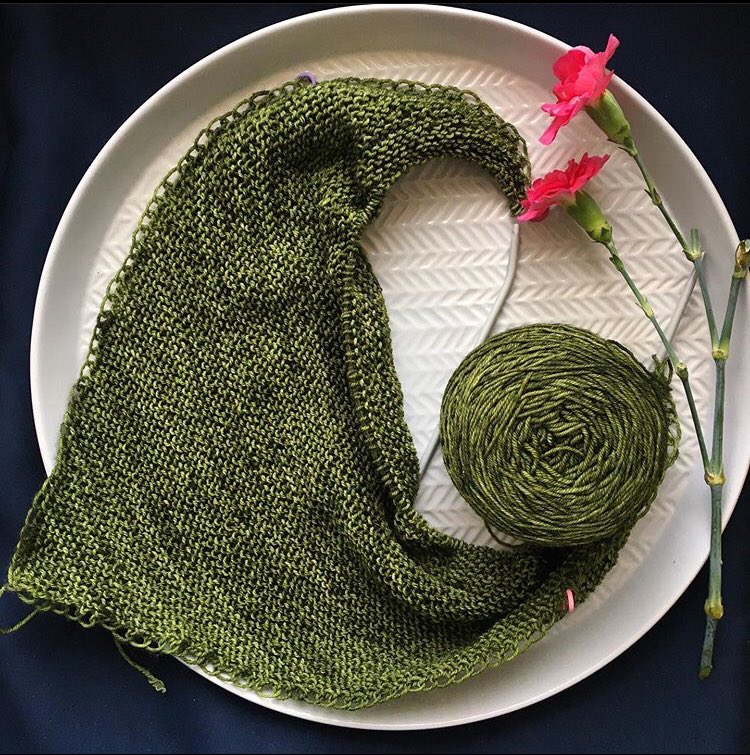 knitmastery's tweet photo. My Aestlight grew a bit, as did my Peppermint Leaves (designs by @shetlandtrader and Clare Devine), not a huge change to be seen but they’ve come on since last time (and since these photos too!). 

Hope everybody is keeping safe and well. #StayHome 4/4 https://t.co/LQFmn0UOHR