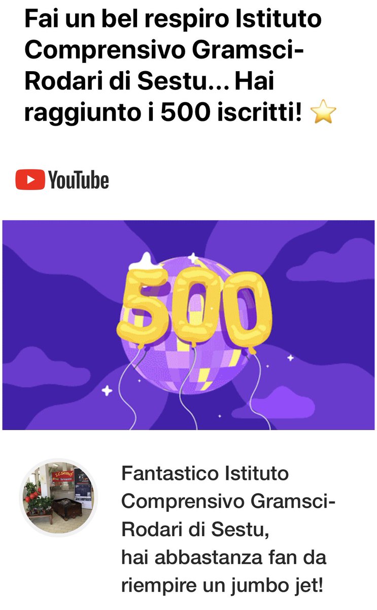 alea70's tweet photo. #ICSestu cresce il canale @YouTube con i video per i più piccoli 💕#lascuolanonsiferma #siamounagrandesquadra @Mingus2011B @latiranna @MurgiaAndreina @Giuoll @IndireSocial @MiurSocial @PLLanzarini @fantascrivendo @lucianopes https://t.co/a5kQJakzK2
