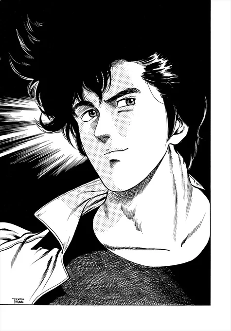 【#11 将軍の罠!】
扉絵は斜に構えて不敵に微笑む獠!かっこいい?
どんなピンチでも獠が笑えるのはその圧倒的な戦闘力からなのか❓
あるいは、それを楽しんでしまうからなのか⁉️

前話に続き、さらにいい感じの悪役になっていくジェネラル!
獠を絶体絶命のピンチに陥れる…のか⁉️
#毎日CH扉絵 