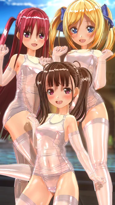 白透けスク水ガールズ#COM3D2 #CM3D2 